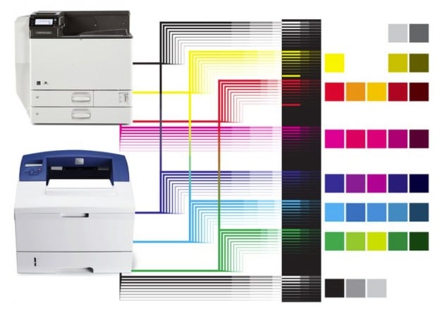 printer colour diagram