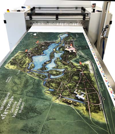 printing of map for gatchina museum