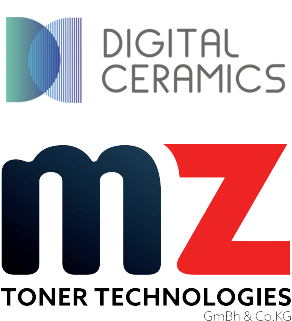 logos of digital ceramics and mztt